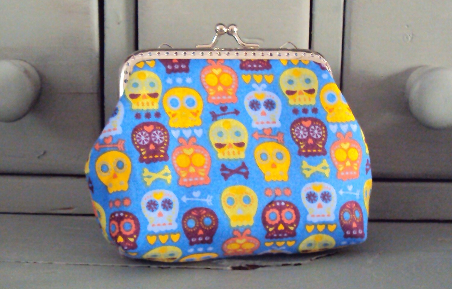 Sugar skulls purse Mexican purse Day of the Dead purse Etsy