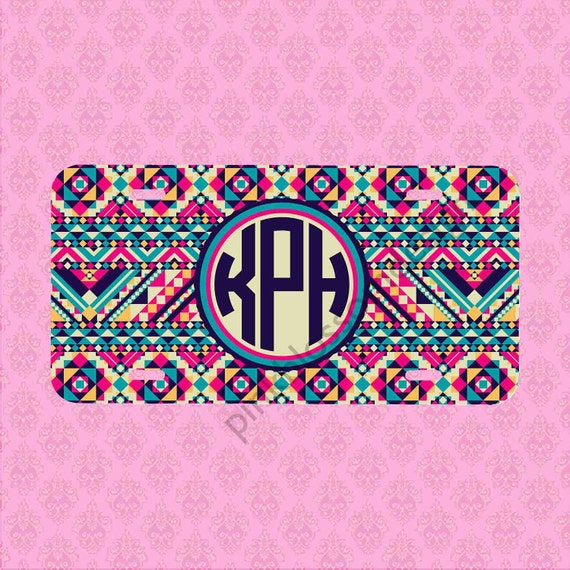 Front License Plate Personalized Car Tag Monogram License Plate License Plate Frame Car Coasters Monogram Aztec Chevron Car Tag Front License Plate Personalized Car Tag Monogram License Plate License Plate Frame Car Coasters Monogram Aztec Chevron Car Tag