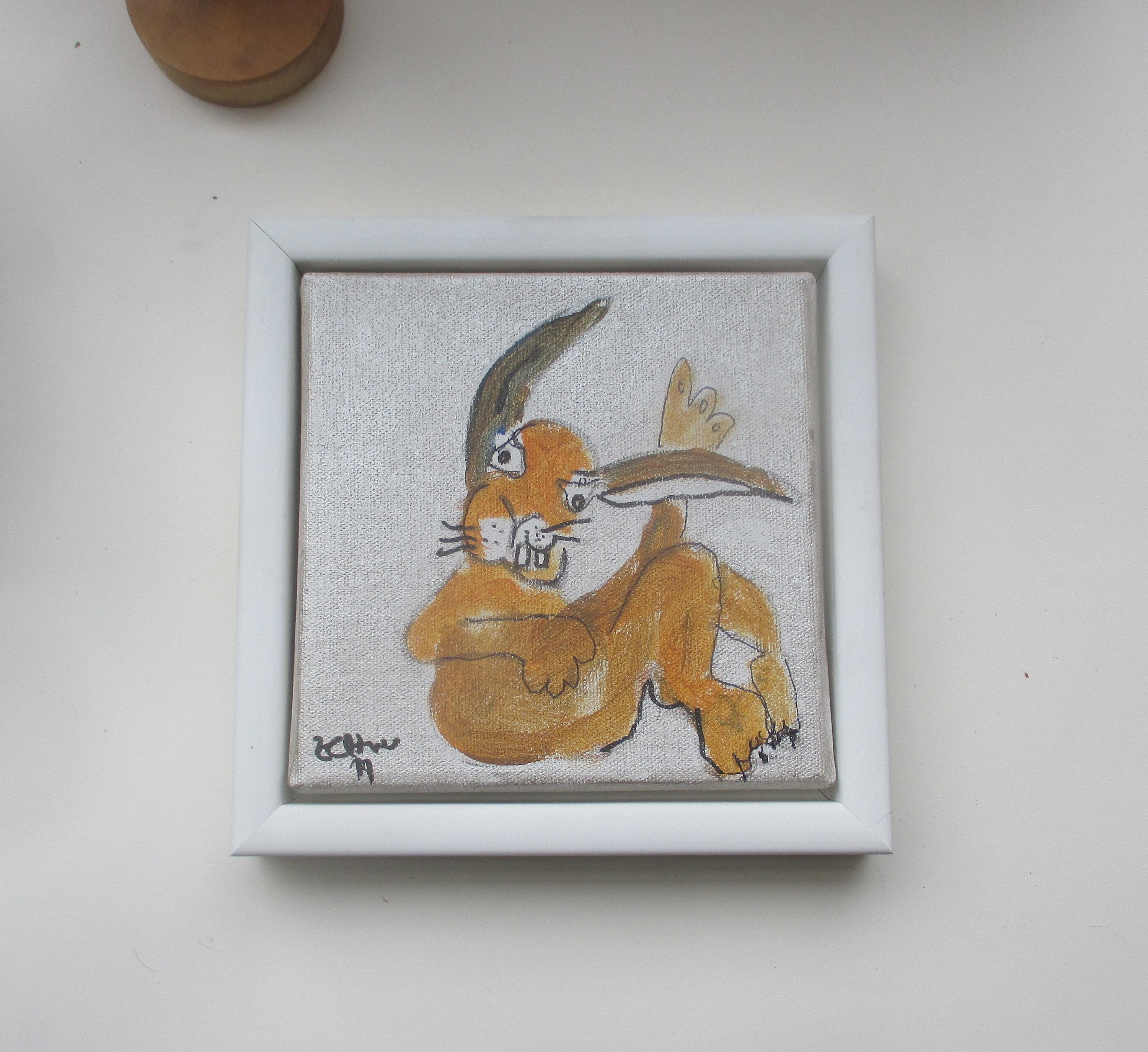 Hase auf leinwand