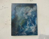 abstract modern painting Original Oil / Canvas / Drawing xl- 39,18 x 27,56 inch free shiping brightblue grey nature mixedmedia