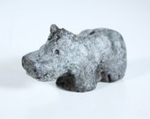 Nilpferd Hippo Bronze, signiert, Sonja Zeltner-Müller, Kunst modern art, Skulptur, wetterfest, 5er Auflage,