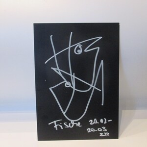 Poissons - Signe du Zodiaque - Dessin Original Astrologie noir et blanc personnalisable 21 x 14 cm Anniversaire