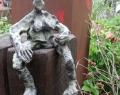 Bronze, abstrakt Frau, signiert, Sonja Zeltner-Müller, Kunst, moderne Skulptur, wetterfest, 7er Auflage,