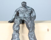 Bronze, abstrakt, Mann, signiert, Sonja Zeltner-Müller, Kunst, modern art, Skulptur, wetterfest, 7er Auflage,