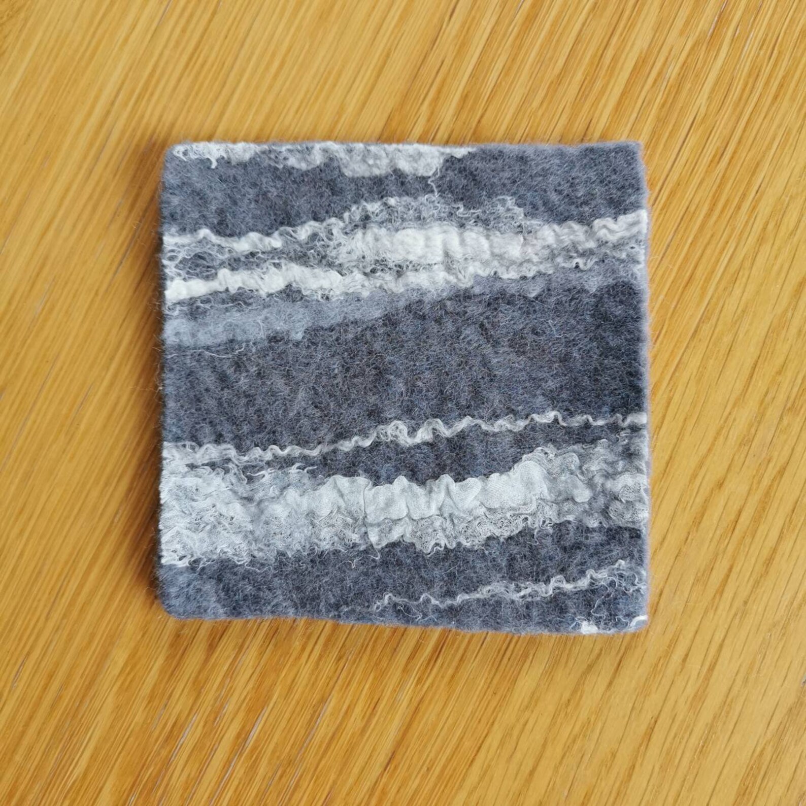 Dark Grey Felted Wool Coasters Cloud Coasters Set of 4 Mug Etsy