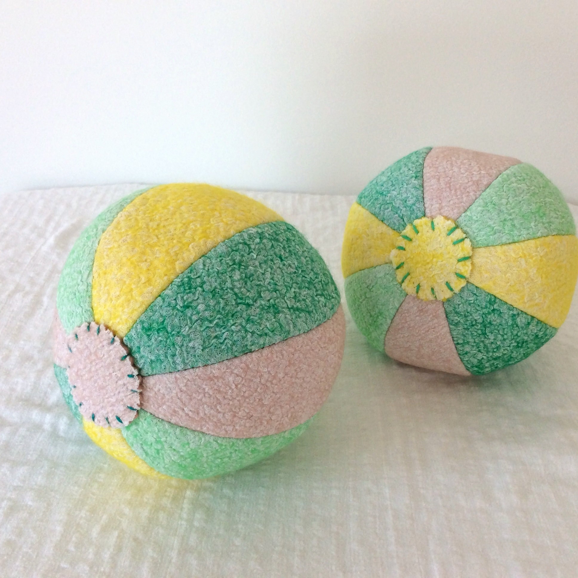 Soft Toy Ball Handmade Baby Toy Stuffed Fabric Ball Wool Etsy Ireland