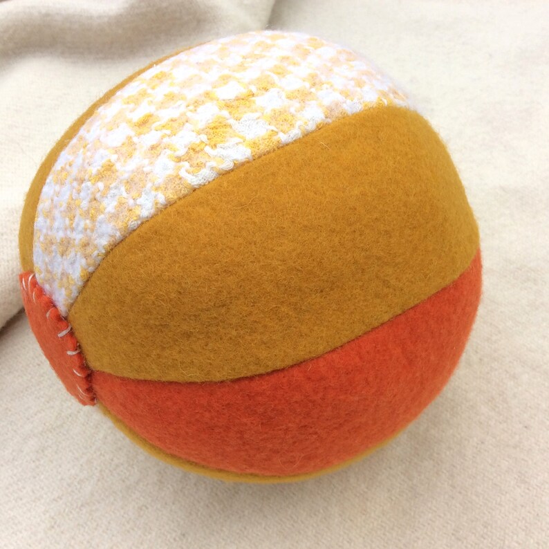 Soft Wool Felt Toy Ball Stuffed Fabric Beach Ball Patchwork Etsy UK