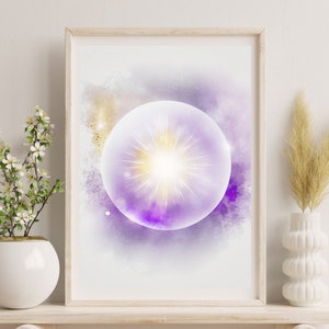 Digital Download | Gradient Print | Law Of Attraction Print | Manifestation Print | Colourful Aura Poster | Grainy Gradient | AURA004