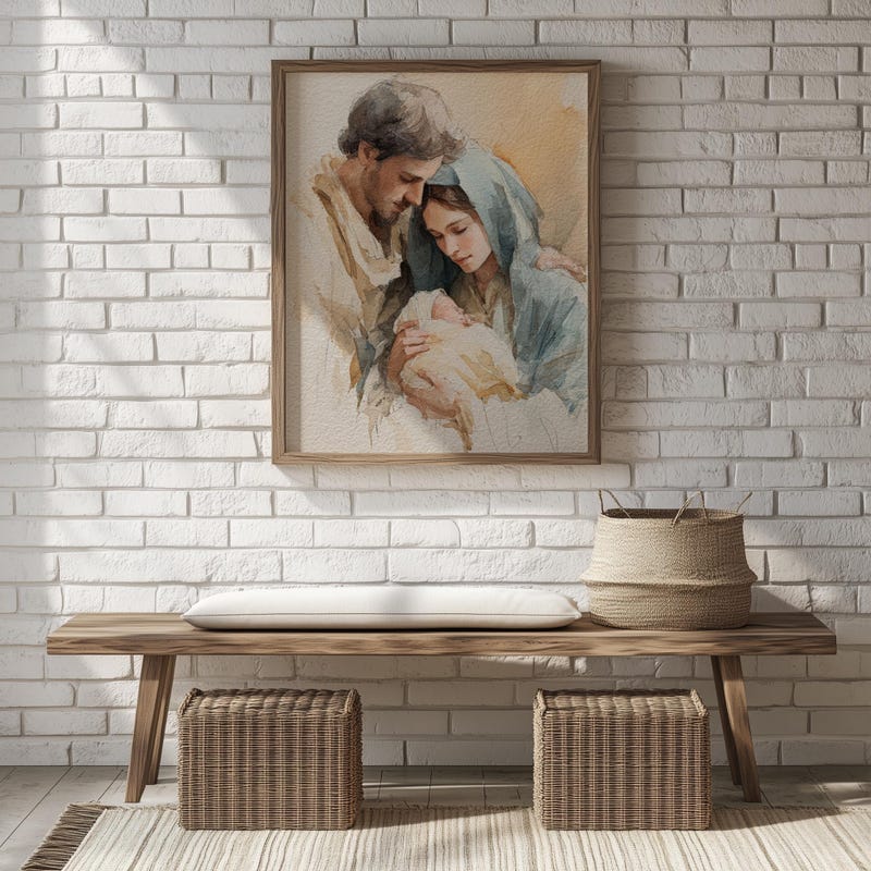 Holy Family Print - Etsy