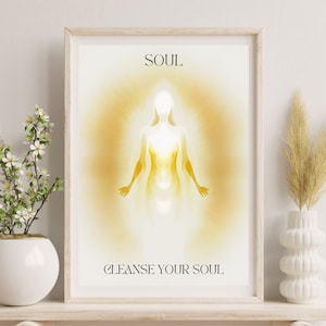 Aura Art Print: Manifestation Poster, Spiritual Decor (Digital Download)