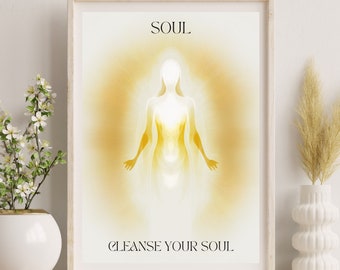 Aura Art Print: Manifestation Poster, Spiritual Decor (Digital Download)