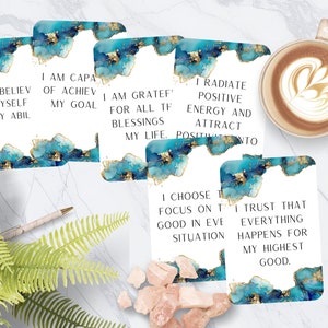 Boho Affirmation Cards, Printable, Boho Affirmation Deck, Motivational Cards, Manifestation Cards, Positive Daily Affirmation| PAFF001