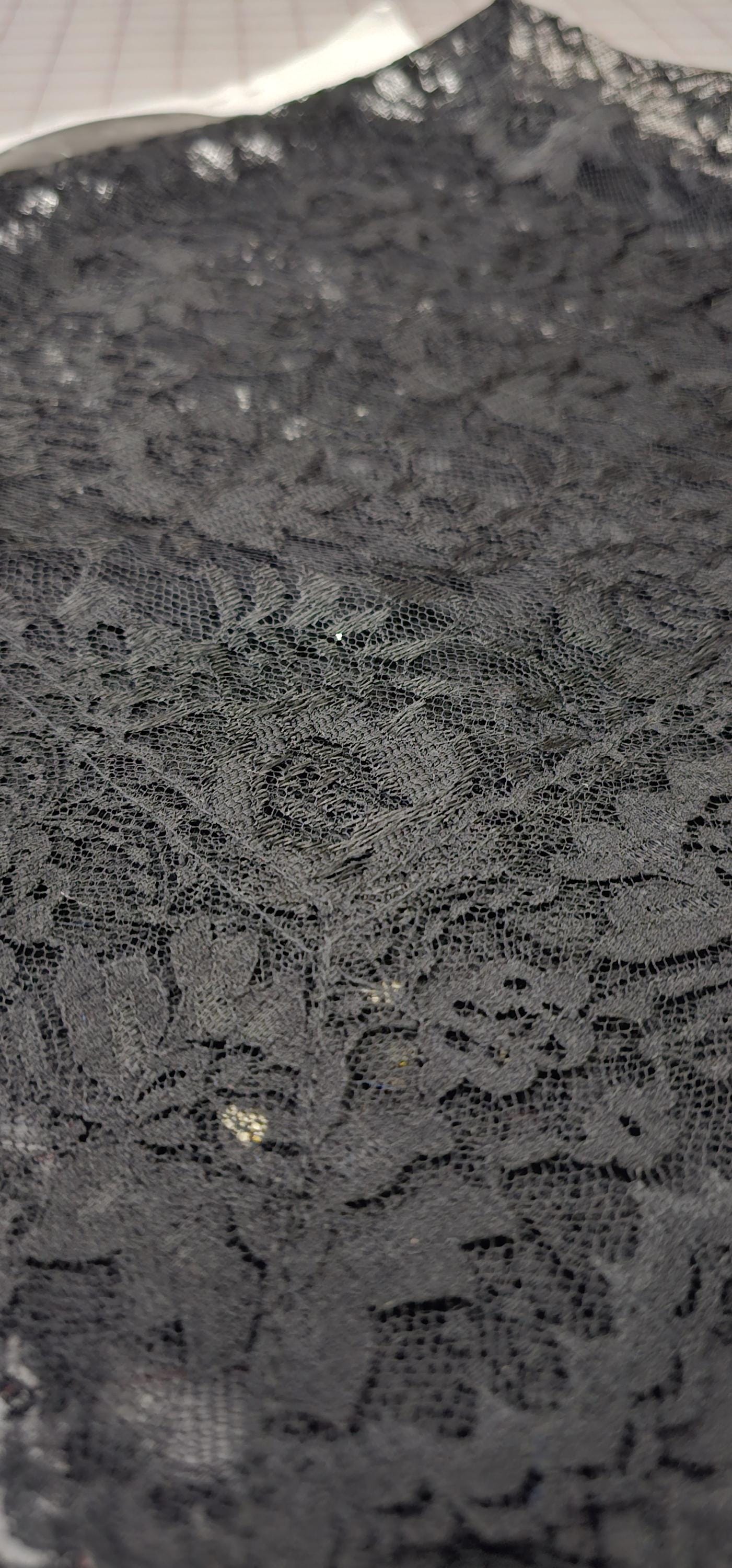 Rascal Lace Vintage Floral Lace Lap Scarf With Rascal Trim (27x27) - Etsy