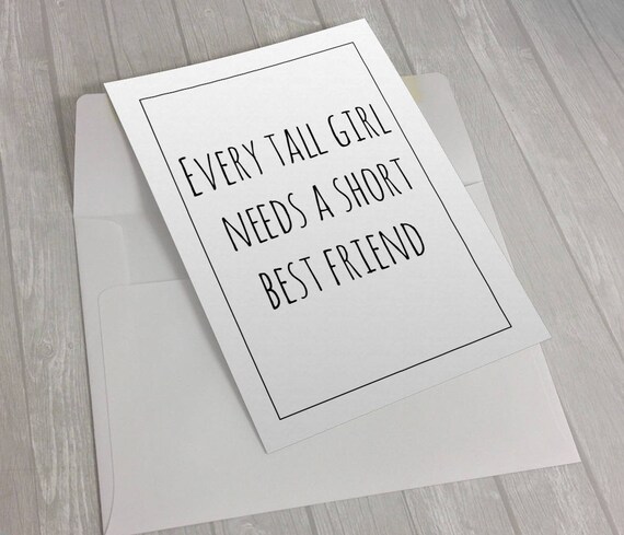 every tall girl needs a short best friend gifts