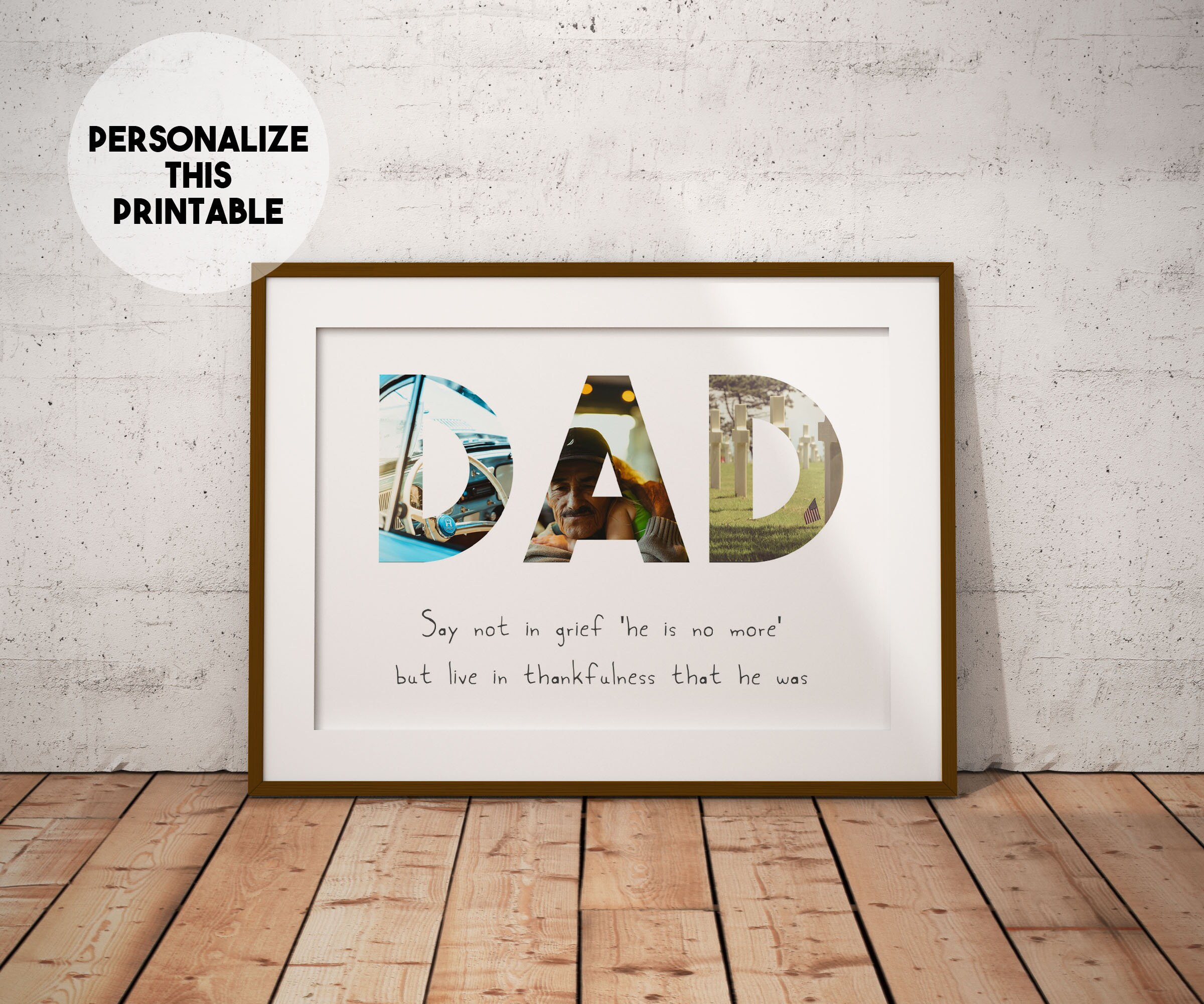 Dad Memorial Gifts Dad Memorial Picture Dad Memory Dad Etsy