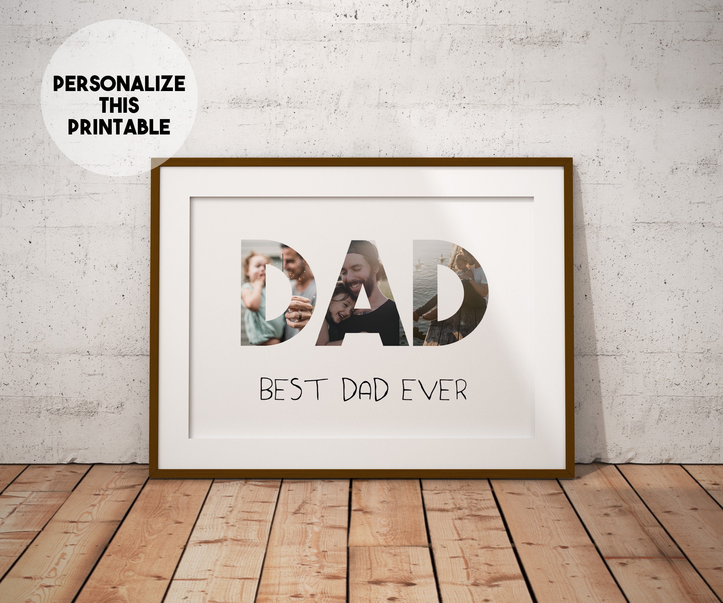 dad photo gift gift from kids to dad gift from son gift for Etsy