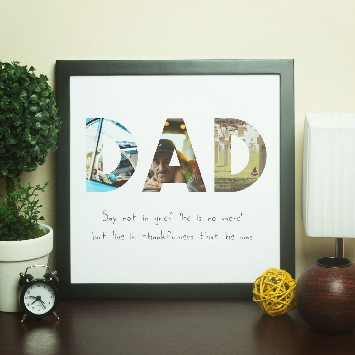 Dad Memorial Gifts Dad Memorial Picture Dad Memory Dad Etsy