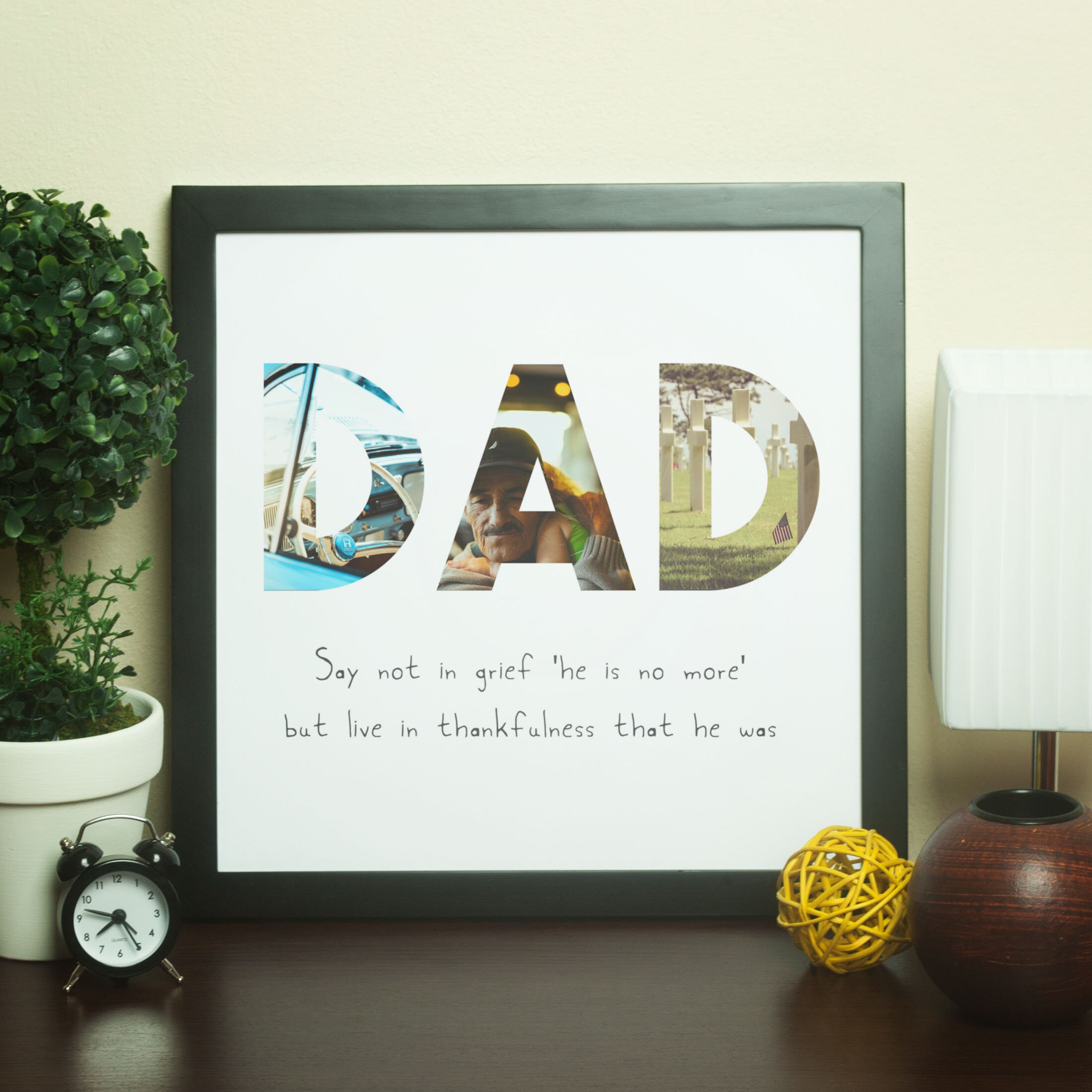 Dad Memorial Gifts Dad Memorial Picture Dad Memory Dad Etsy