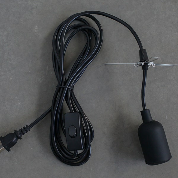 Plug In Lamp Kit, Pendant Lamp Kit, Lamp Cord With Switch, Swag Lamp Kit, Ceiling Lamp Holder, Lampshade Holder, US Plug Kit, EU Plug Kit