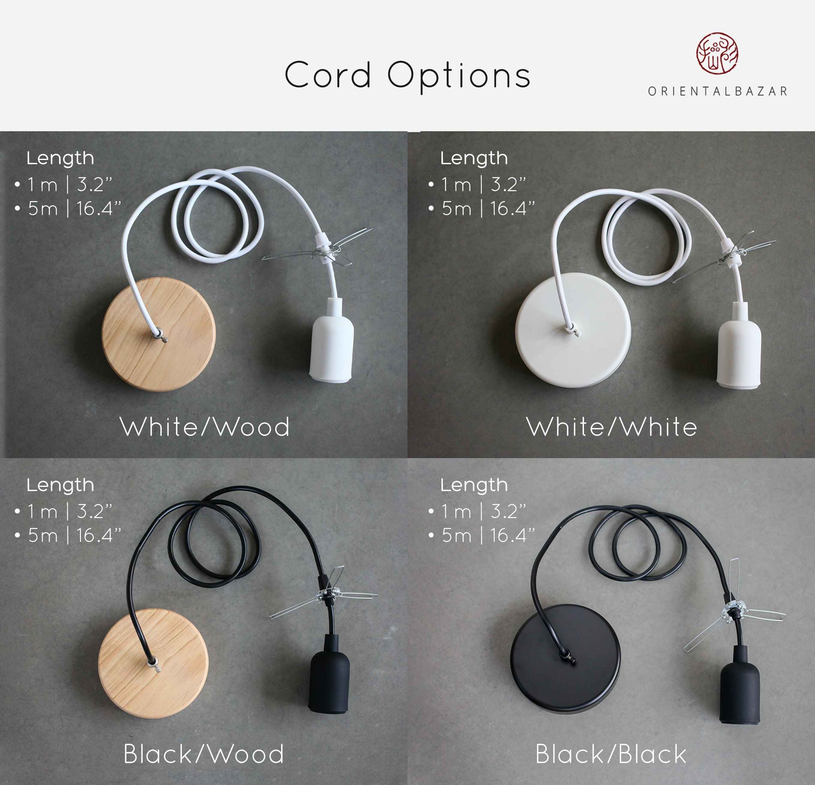 Pendant Lamp Kit Hardwired Light Kit Hanging Lamp Cord Etsy