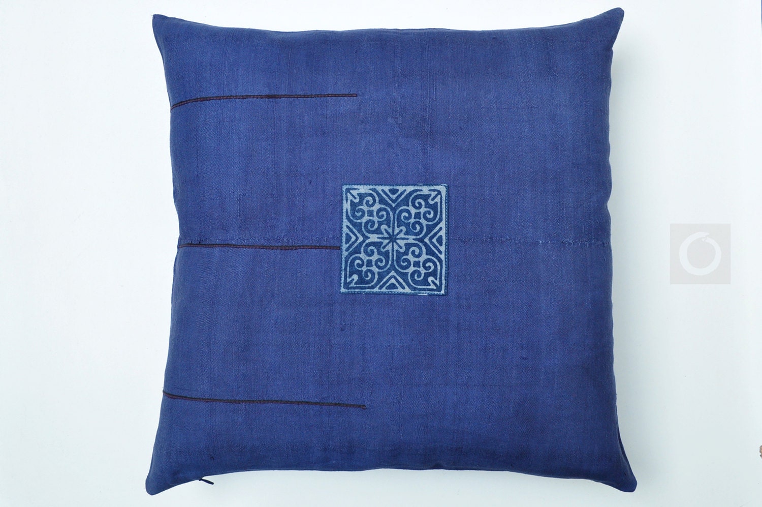 Blue Hemp Pillow Case Hmong Pillow Case Indigo Pillow Cover Etsy UK