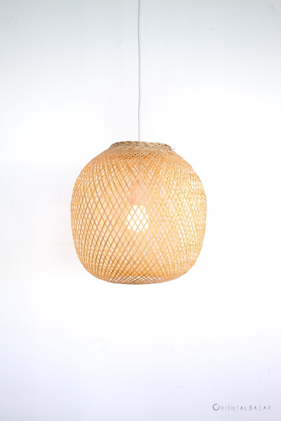 Isaac Indrukwekkend Misleidend Bamboe hanglamp hanglamp Boho lamp armatuur bamboe - Etsy Nederland
