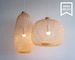 Flexible Bamboo Pendant Light, Fish Trap Ceiling Lamp, Hanging Lamp, Boho Light Fixture, Suspension Bamboo, Ceiling Light, Woven Chandelier 