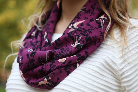 purple and orange scarf