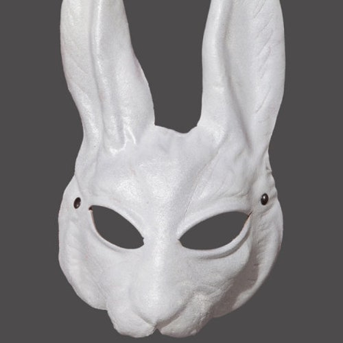 Leather Mask Leather Rabbit Etsy