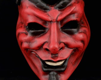 Venezianische Maske Roter Teufel