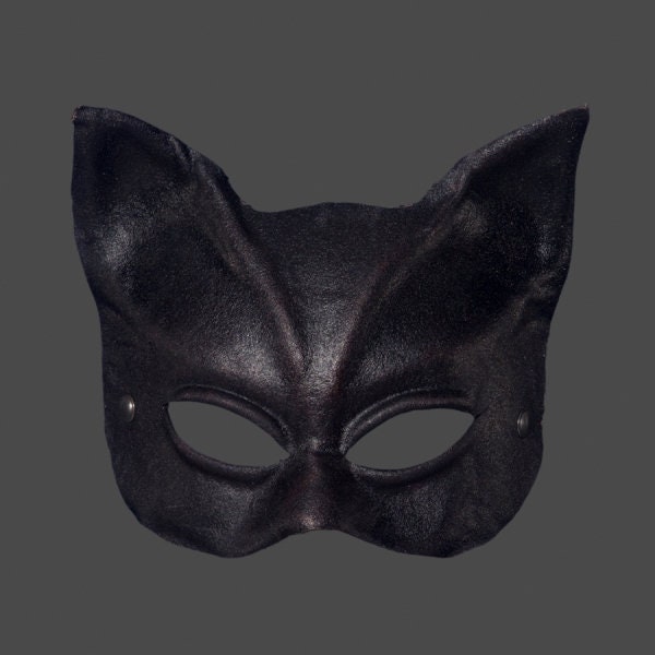 | Ledermaske Leder Katze