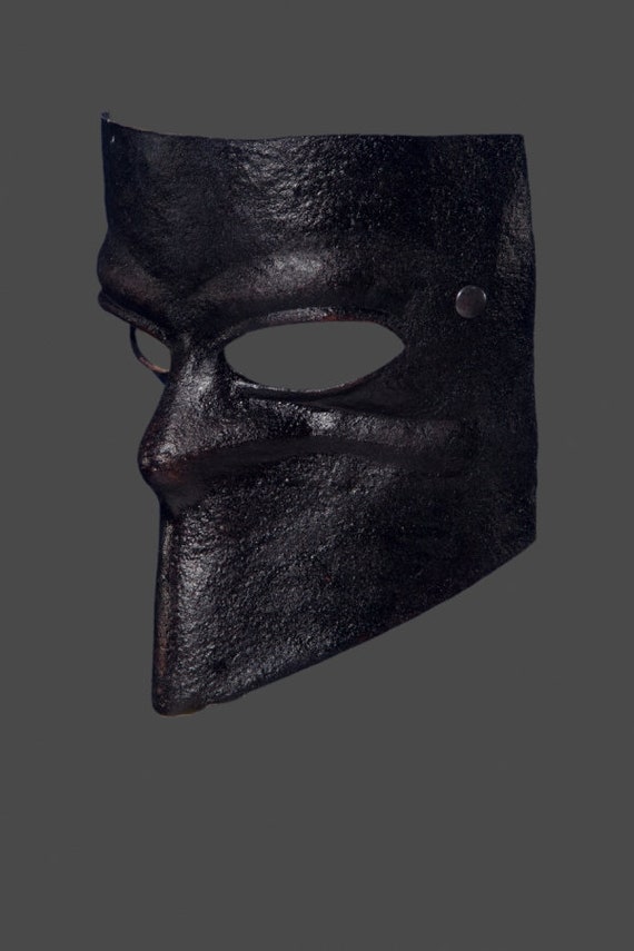 Venezianische Masken Bauta Schwarz In Venedig Handgemacht!