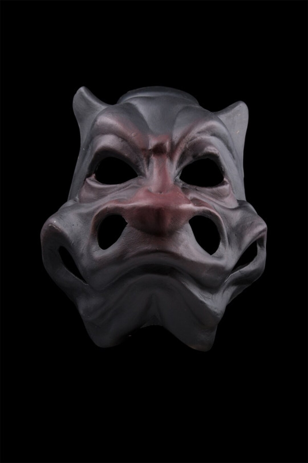 Venetian Mask Black Dog - Etsy