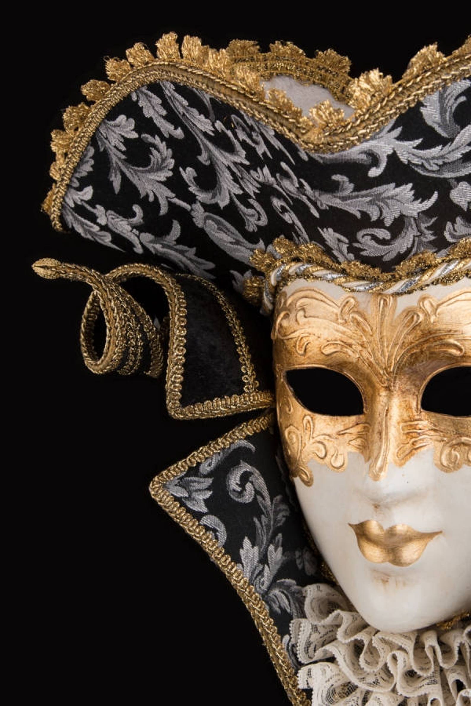 Mask Casanova with Lace Etsy