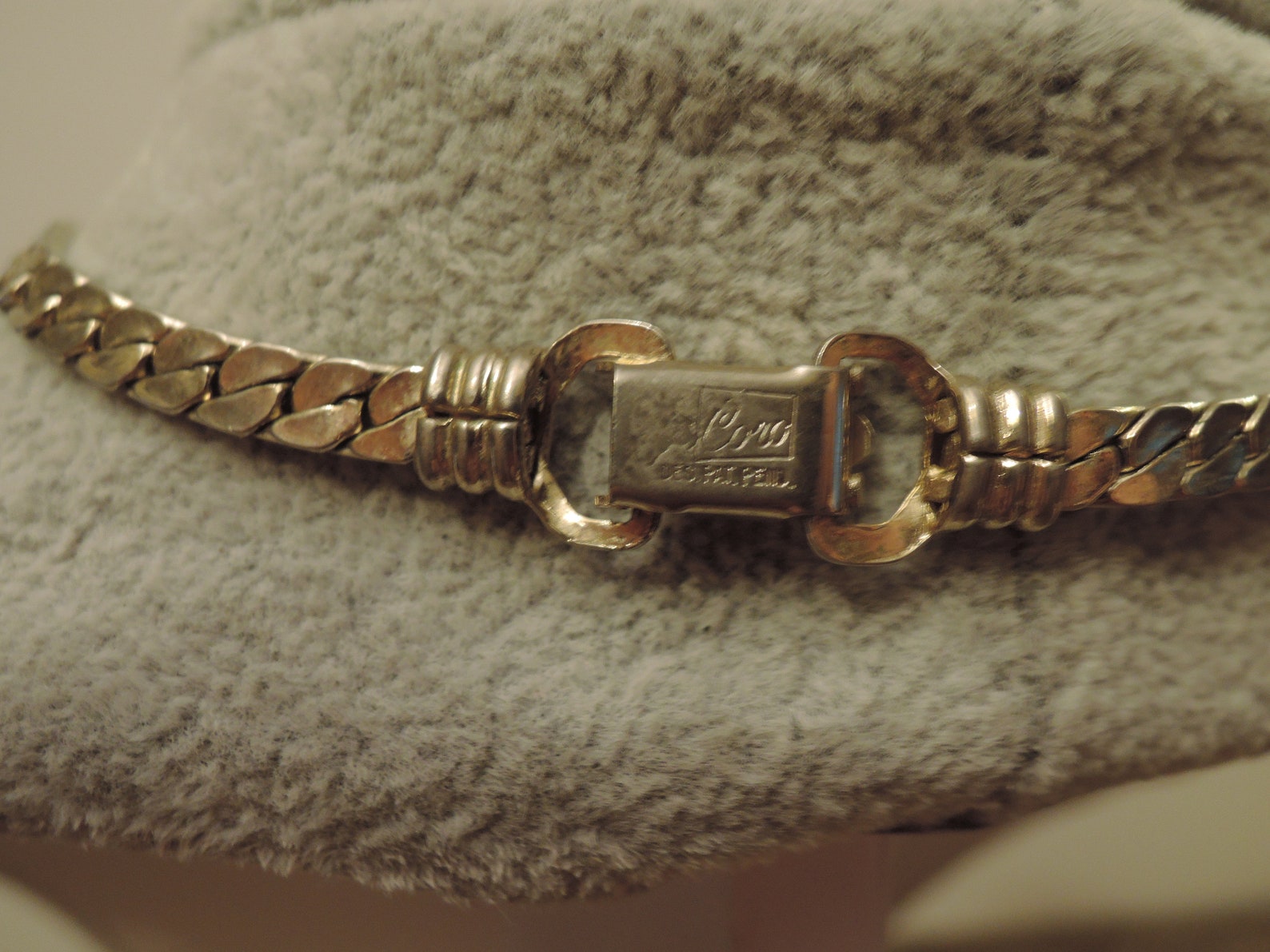 Hermoso oro Oro Tono Oro Collar de cadena de la cadena con | Etsy