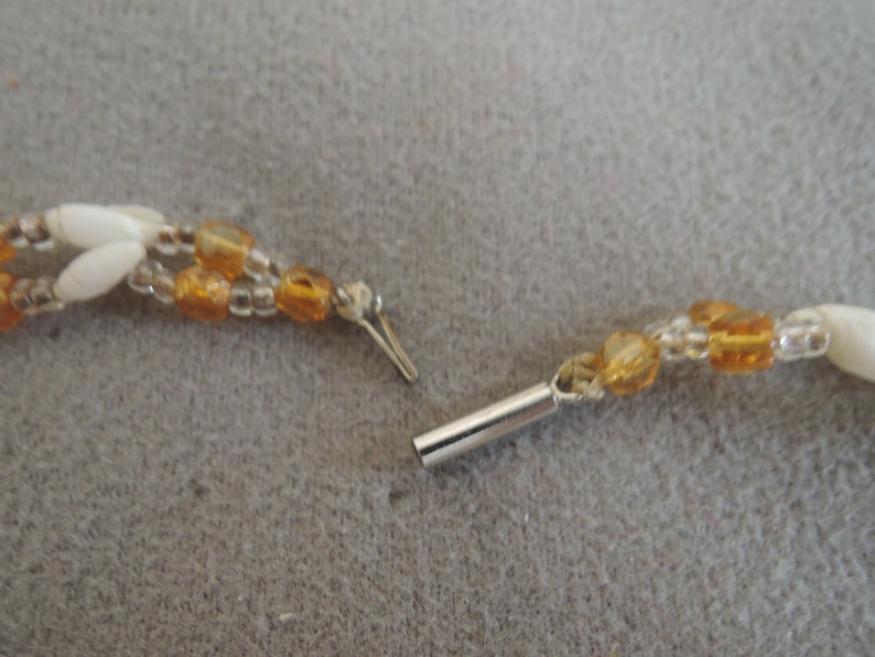 Shell and Glass Bead Necklace c1980s
