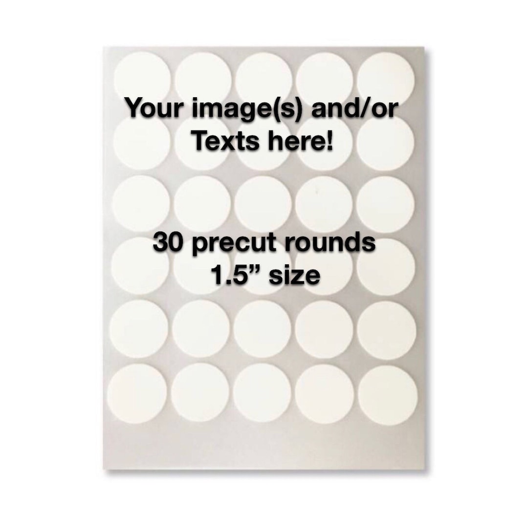 Custom 1.5” Edible Icing Rounds: Personalized Cake & Cookie Decorations ...