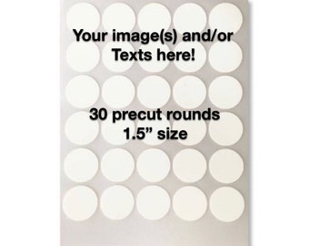 Custom 1.5” Edible Icing Rounds: Personalized Cake & Cookie Decorations for Parties