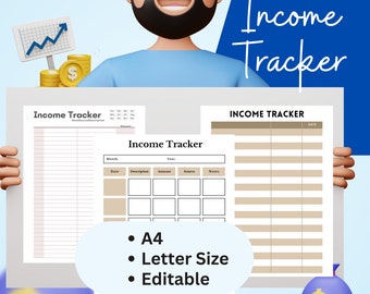 Income tracker| Income sheet budget planner| Income template| Income sheet| Business tracker| Income printable| Income track| Simple income