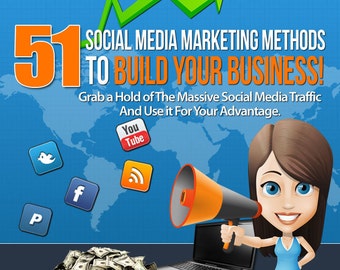 BUSINESS METHODS, SOCIAL Media Ebook, 51 Social Media Marketing Digitale Methoden Ebook, Digital Printable Ebook