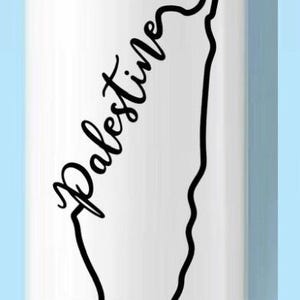 Free Palestine Tumbler: Kuffiyeh Design, Solidarity Cup