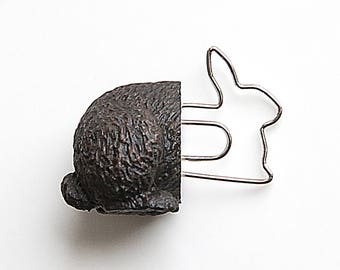 Bookmark "Grey bunny"