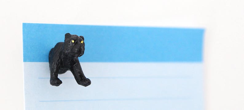 Mini-Magnet Kleiner schwarzer Panther Bild 2