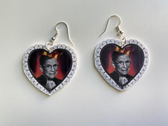 Notorious RBG Earrings Etsy