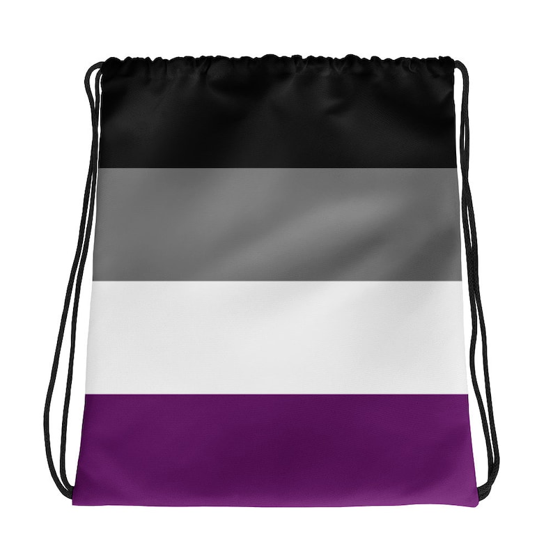 Ace Pride Flag Drawstring Bag