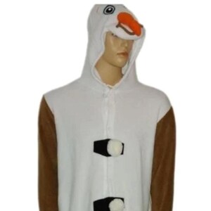Disfraz de muñeco de nieve de Olaf para el festival de Navidad de Santa Claus (mono, talla XL)
