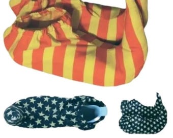 Indoor 9&quot;- 10.5&quot; adjustable length with poly-fil toe Comic-Con cosplay sundrop / moon drop inspired costume shoes/foot covers