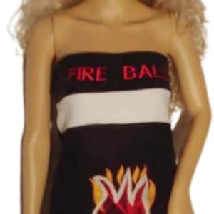 Embroidered Costume - Adult Food/Drink Outfit- Fireball Alcohol image 1