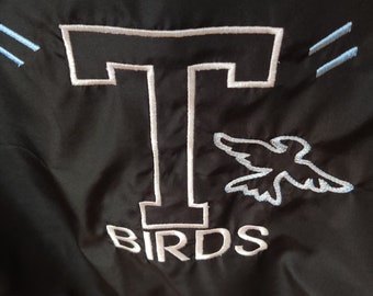 Embroidered T-Birds Jacket: 1950s Sock Hop Costume