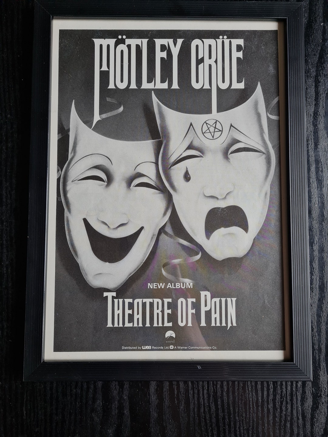Écusson Tissé Brodé Officiel Motley Crue Theater Of Pain M114P